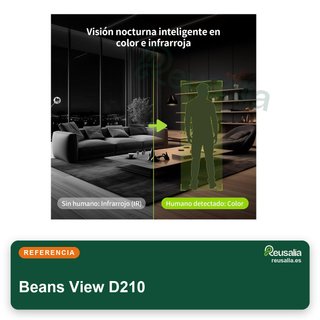 Beans View D210 cámara interior seguridad 360°