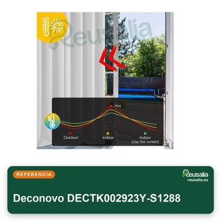 Deconovo cortina opaca térmica 200x245 gris