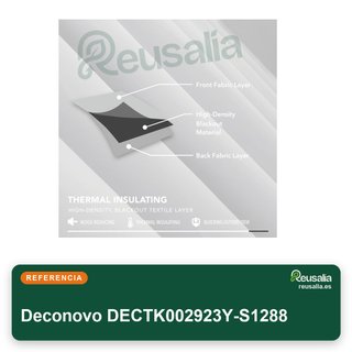 Deconovo cortina opaca térmica 200x245 gris