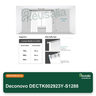 Deconovo cortina opaca térmica 200x245 gris