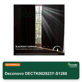 Deconovo cortina opaca térmica 200x245 gris
