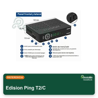 Edision Ping T2/C receptor TDT FullHD