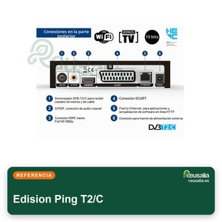 Edision Ping T2/C receptor TDT FullHD