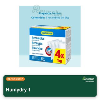 Set 4 filtri antiumidità Humydry 35m2