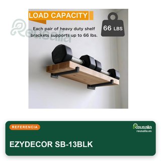 EZYDECOR soporte estante metal industrial 13"
