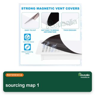 Cubierta ventilación magnética 1,99x0,25 m