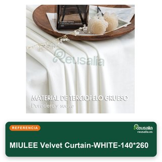 MIULEE cortinas terciopelo aislantes semiopacas