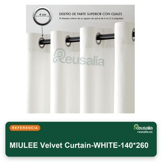 MIULEE cortinas terciopelo aislantes semiopacas