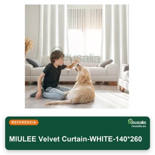 MIULEE cortinas terciopelo aislantes semiopacas