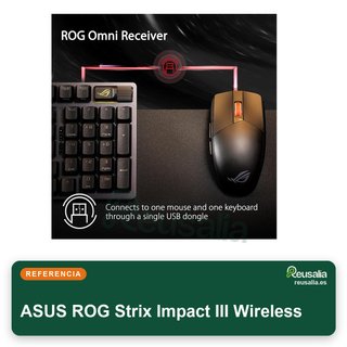 - ASUS ROG Strix Impact III ratón gaming