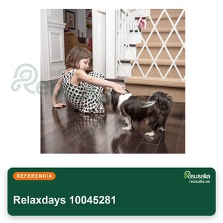 Relaxdays barrera seguridad plegable 130cm