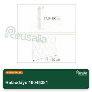 Relaxdays barrera seguridad plegable 130cm