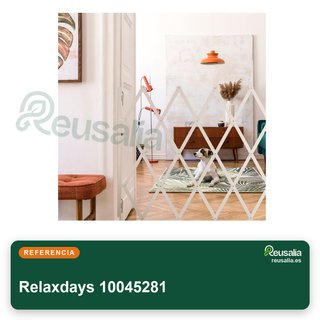 Relaxdays barrera seguridad plegable 130cm