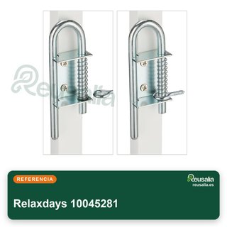 Relaxdays barrera seguridad plegable 130cm