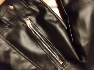 Giacca Zara bambina similpelle nera 140cm