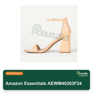Amazon Essentials sandalia tacón ancho mujer talla 38.5