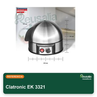 Clatronic EK 3321 cocedor huevos acero inoxidable