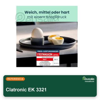 Clatronic EK 3321 cocedor huevos acero inoxidable