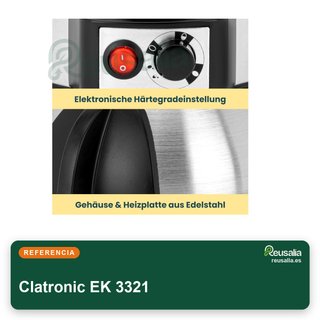 Clatronic EK 3321 cocedor huevos acero inoxidable