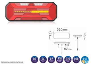 Pareja Pilotos Traseros LED Triángulos