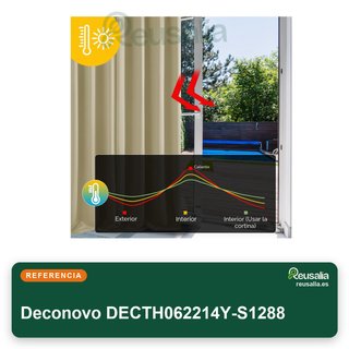 Deconovo cortina opaca térmica 200x245 cm