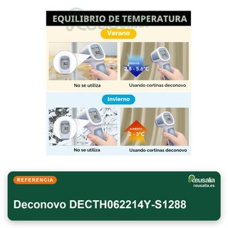 Deconovo cortina opaca térmica 200x245 cm