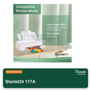 Starlet24 Toner Amarillo Compatible HP 117A