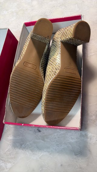 Zapatos Dchicas Talla 37 Beige/Oro