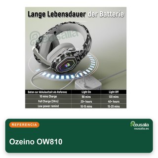 Ozeino cascos gaming inalámbricos bluetooth