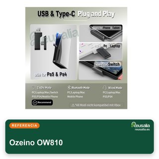 Ozeino cascos gaming inalámbricos bluetooth