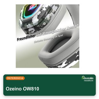 Ozeino cascos gaming inalámbricos bluetooth