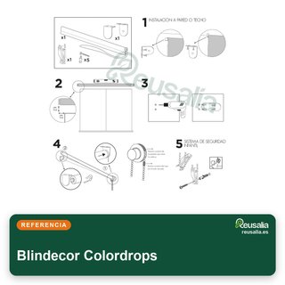 Blindecor Colordrops Estor enrollable infantil con