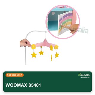 WOOMAX 85401 cuna madera bebé muñecas juguete
