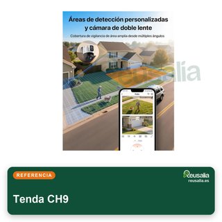 Tenda CH9 cámara vigilancia exterior doble lente