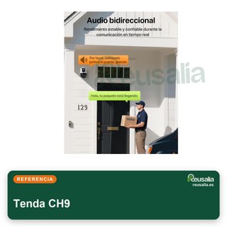 Tenda CH9 cámara vigilancia exterior doble lente