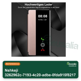 Funda Clear View piel soporte táctil