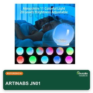 Despertador luz LED simulación amanecer