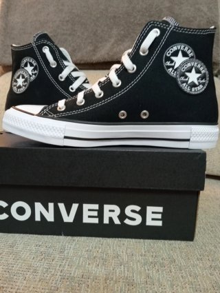 Converse Ctas Hi Originales Nuevas 37.5 Negras .