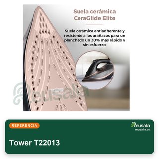 Tower T22013 plancha vapor cerámica 3100W