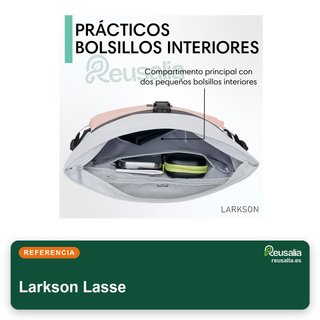 Larkson Lasse bolsa manillar bandolera rosa
