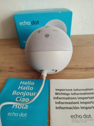 Amazon Echo Dot Grigio con Clock