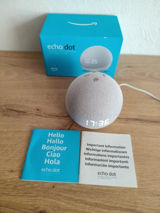Amazon Echo Dot Grigio con Clock