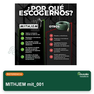Manguera jardín 15m poliéster 3750D con conectores