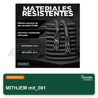 Manguera jardín 15m poliéster 3750D con conectores