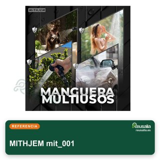 Manguera jardín 15m poliéster 3750D con conectores