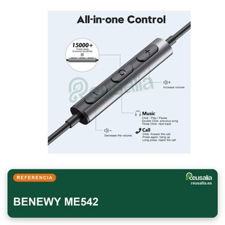 Auriculares USB C BENEWY con micrófono cable