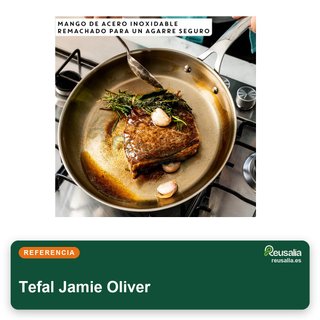Tefal Jamie Oliver sartén 24 cm acero inoxidable
