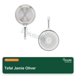 Tefal Jamie Oliver sartén 24 cm acero inoxidable