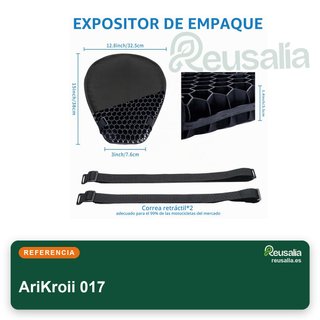 AriKroii cojín gel moto amortiguación