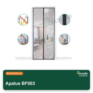 Apalus puerta malla magnética 100x220cm negra